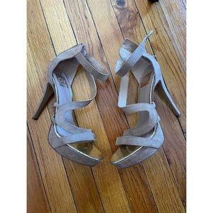 Dolce Vita Beige suede heels